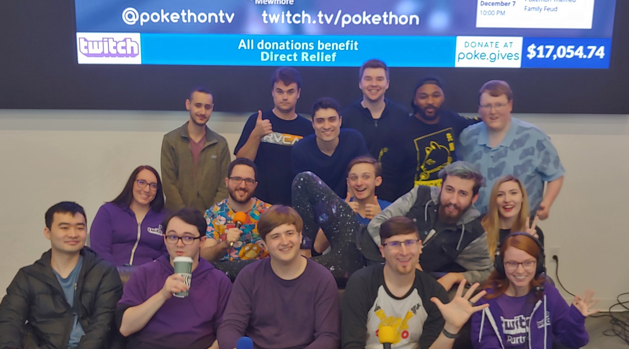 Pokethon Team Members standing together for a group photo